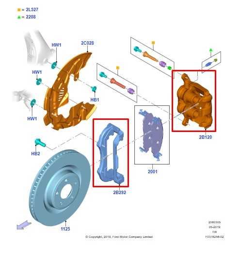 2020-2025 Ford Explorer Police Front Right Side Brake Disc Caliper L1MZ-2B120-J - Alshned Auto Parts