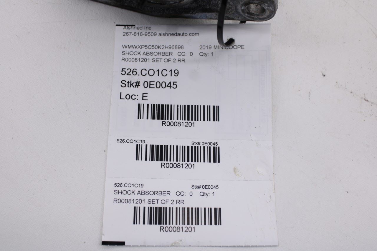 14-24 Mini Hardtop Cooper FWD Rear Suspension RH and LH Shock Strut Absorber Set - Alshned Auto Parts