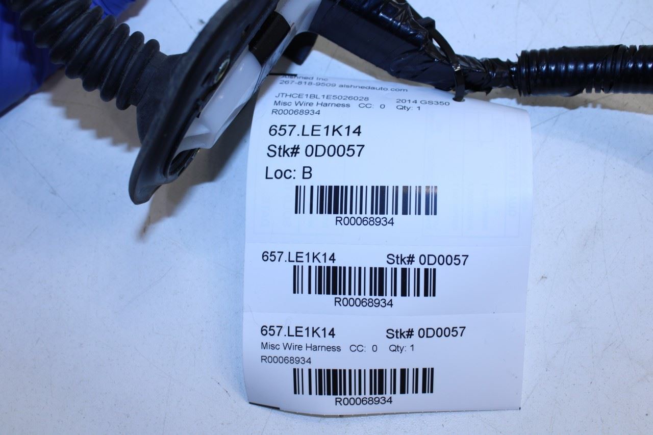 2013-2020 Lexus GS350 Front Left Driver Side Door Wire Harness 82152-30C40 OEM - Alshned Auto Parts