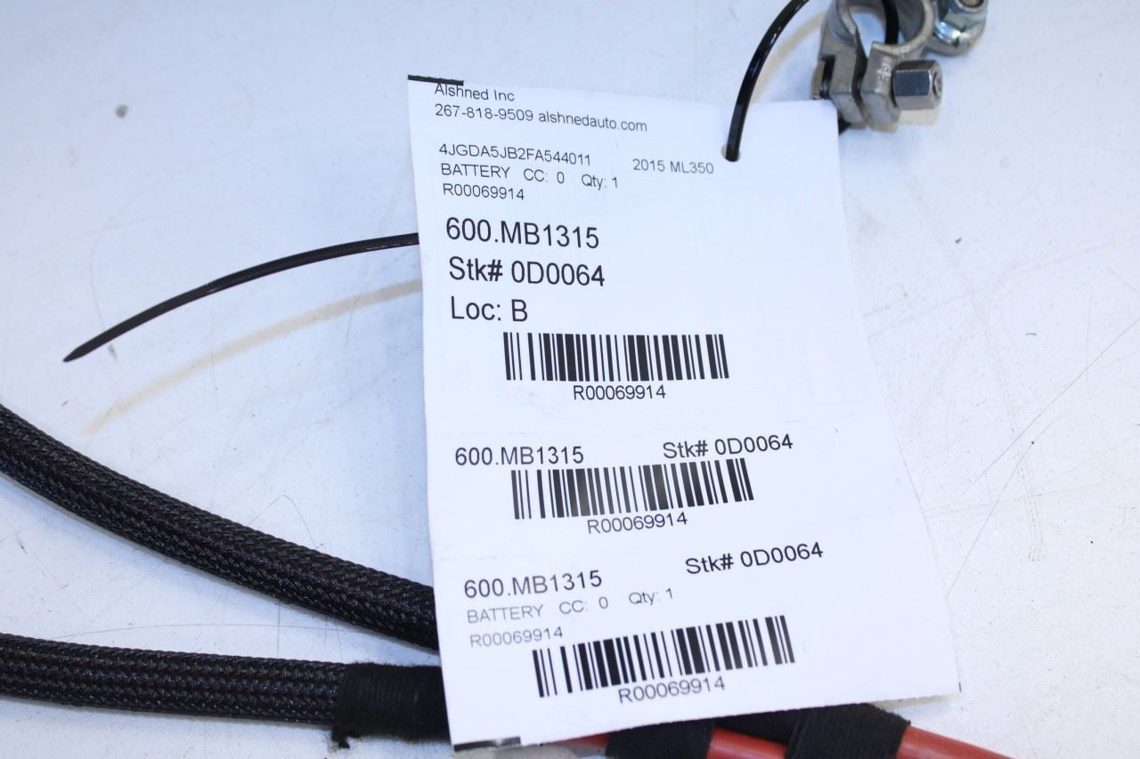 2012-2015 Mercedes-Benz ML350 Positive Battery Cable Wire Harness 166-440-96-07 - Alshned Auto Parts