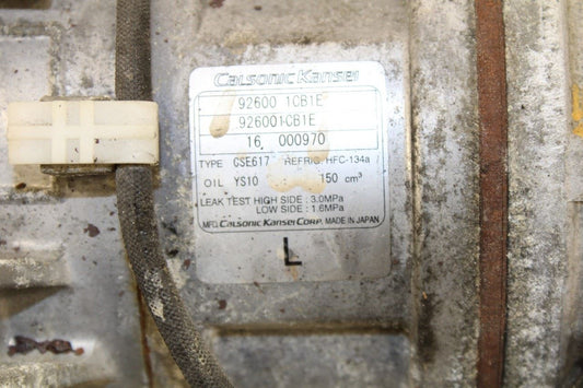 2014-2017 Infiniti QX50 3.7L AC Air Conditioner Compressor 926001CB1E OEM - Alshned Auto Parts