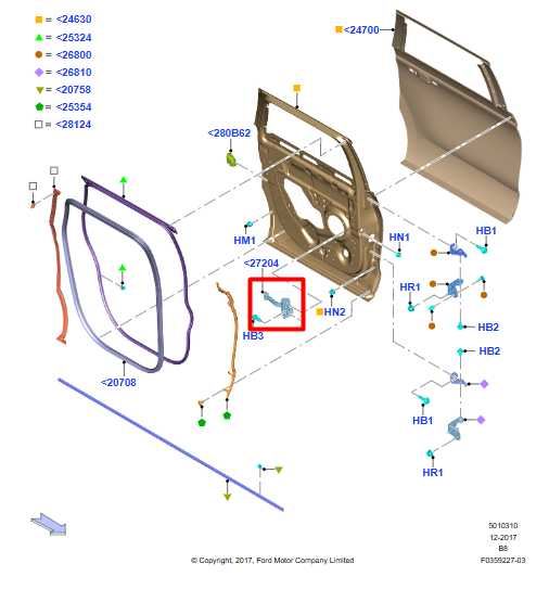 18-24 Ford Expedition Rear LH Door Check Strap Stop Stopper JL1B-7827200-AB OEM - Alshned Auto Parts