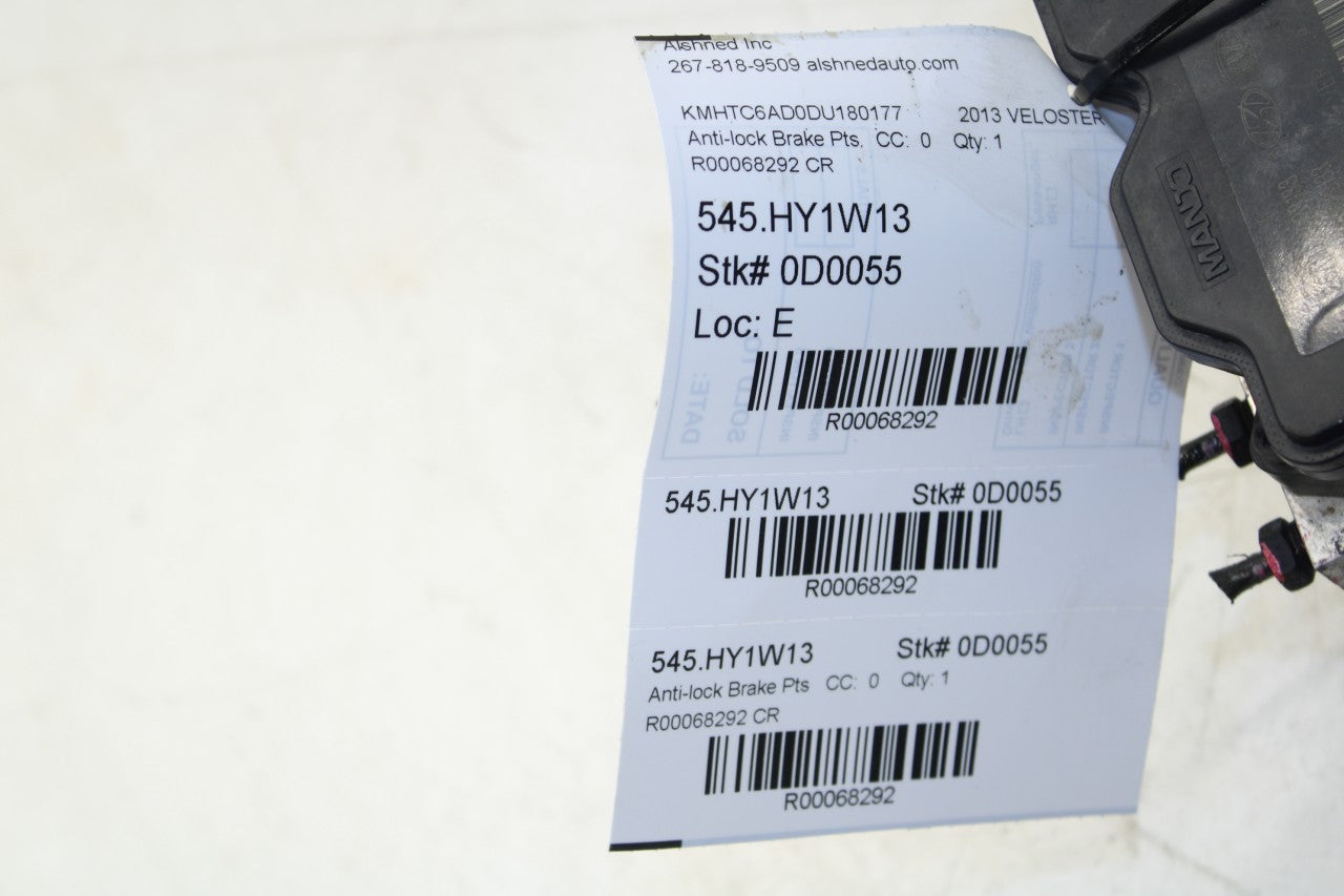 2011-14 Hyundai Veloster 1.6L FWD ABS Anti Lock Brake Pump Control Module *ReaD* - Alshned Auto Parts