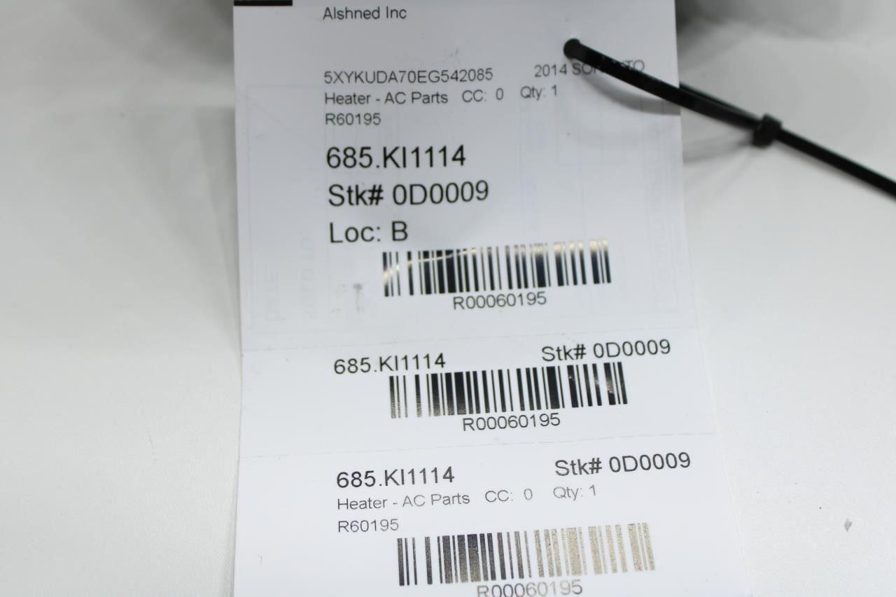 2014-2015 Kia Sorento 3.3L HVAC AC Blower Fan Motor 97113-2B005 OEM - Alshned Auto Parts