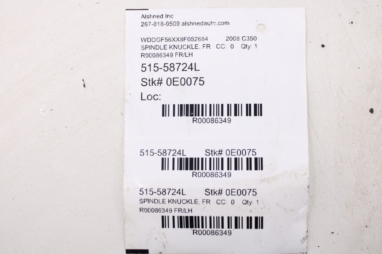 2006-2015 Mercedes-Benz C350 Sport Front Left Driver Side Spindle Knuckle Hub - Alshned Auto Parts