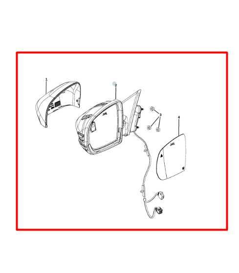 18-23 Jeep Compass Latitude Passenger Right Side Rear View Mirror 68365136AA OEM - Alshned Auto Parts