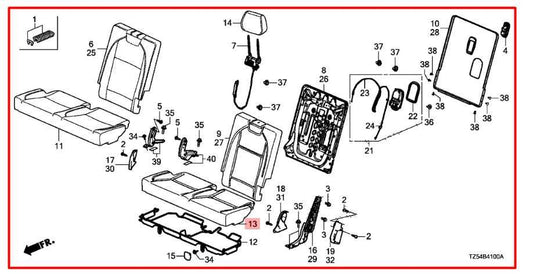 2014-20 Acura MDX Advance Rear RH and LH 3rd Row Seat Complete w/ Lower Cushion - Alshned Auto Parts
