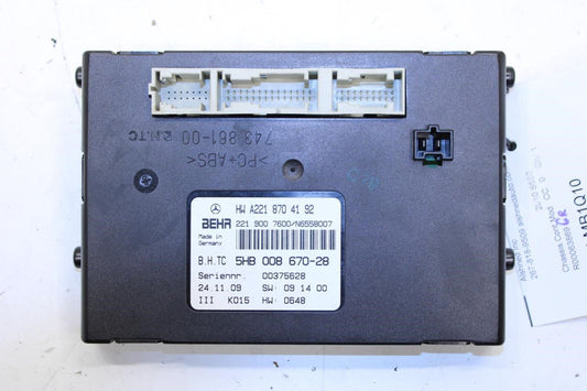 2007-2013 Mercedes-Benz S550 AC Heater Temperature Control Module 221-870-41-92 - Alshned Auto Parts
