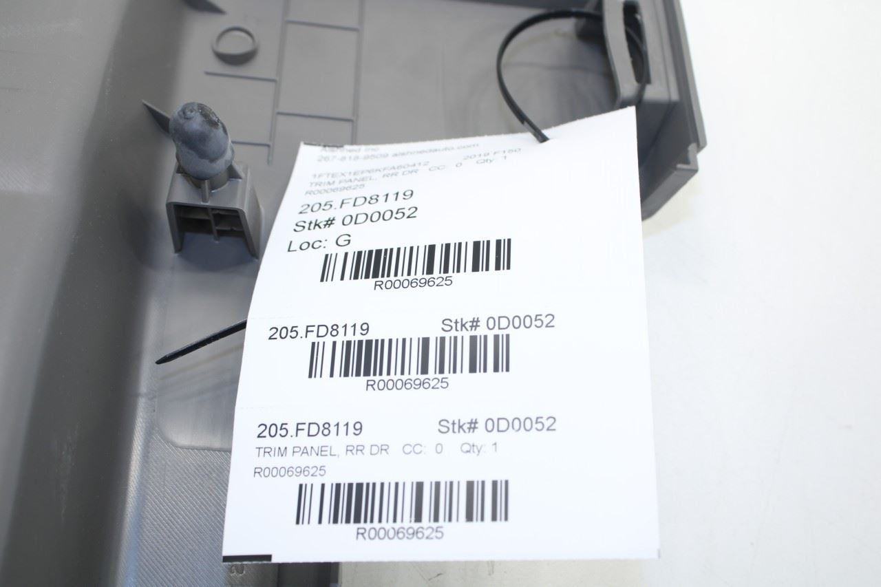 2015-2020 Ford F150 XL Super Cab Rear Right Door Trim Panel GL3B-1827406-BD OEM - Alshned Auto Parts