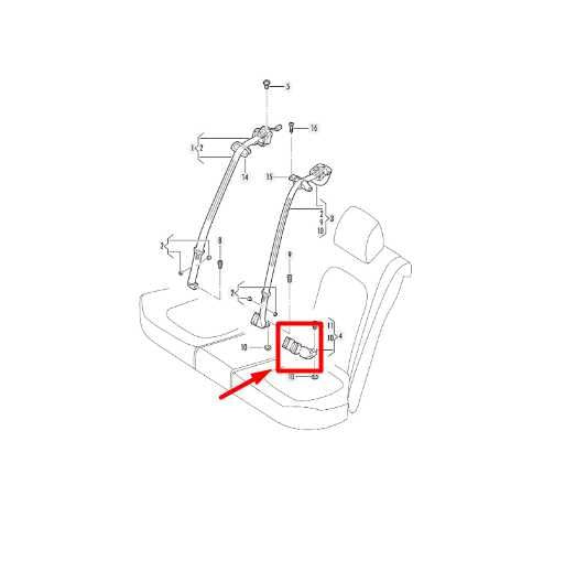 11-18 Volkswagen Jetta Rear Center LH 2nd Row Seat Belt Buckle 5C6857739RAA OEM - Alshned Auto Parts
