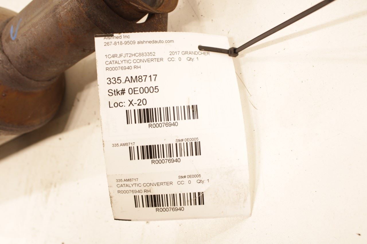 2011-2019 Jeep Grand Cherokee Summit 5.7L Right Side Exhaust Pipe 68169826AC OEM - Alshned Auto Parts