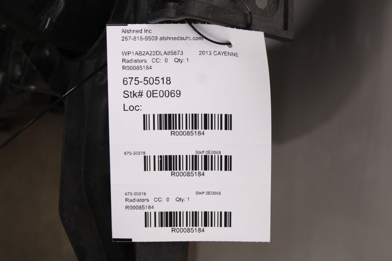2011-2018 Porsche Cayenne S 4.8L Engine Radiator w/ Cooling Fan Motor Assembly14