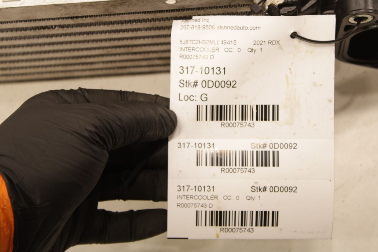 21-25 Acura RDX SH-AWD 2L Engine Intercooler 19710-6S8-A01 *ReaD - Alshned Auto Parts