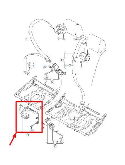 19-24 Audi Q3 S Line Rear Center 2nd Row Seat Belt Buckle 5NA-857-740-A-MNB OEM - Alshned Auto Parts