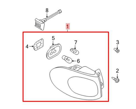 2009-11 Volkswagen Tiguan 2.0L Rear Right Side Tail Light Lamp 5N0-945-096-J OEM - Alshned Auto Parts