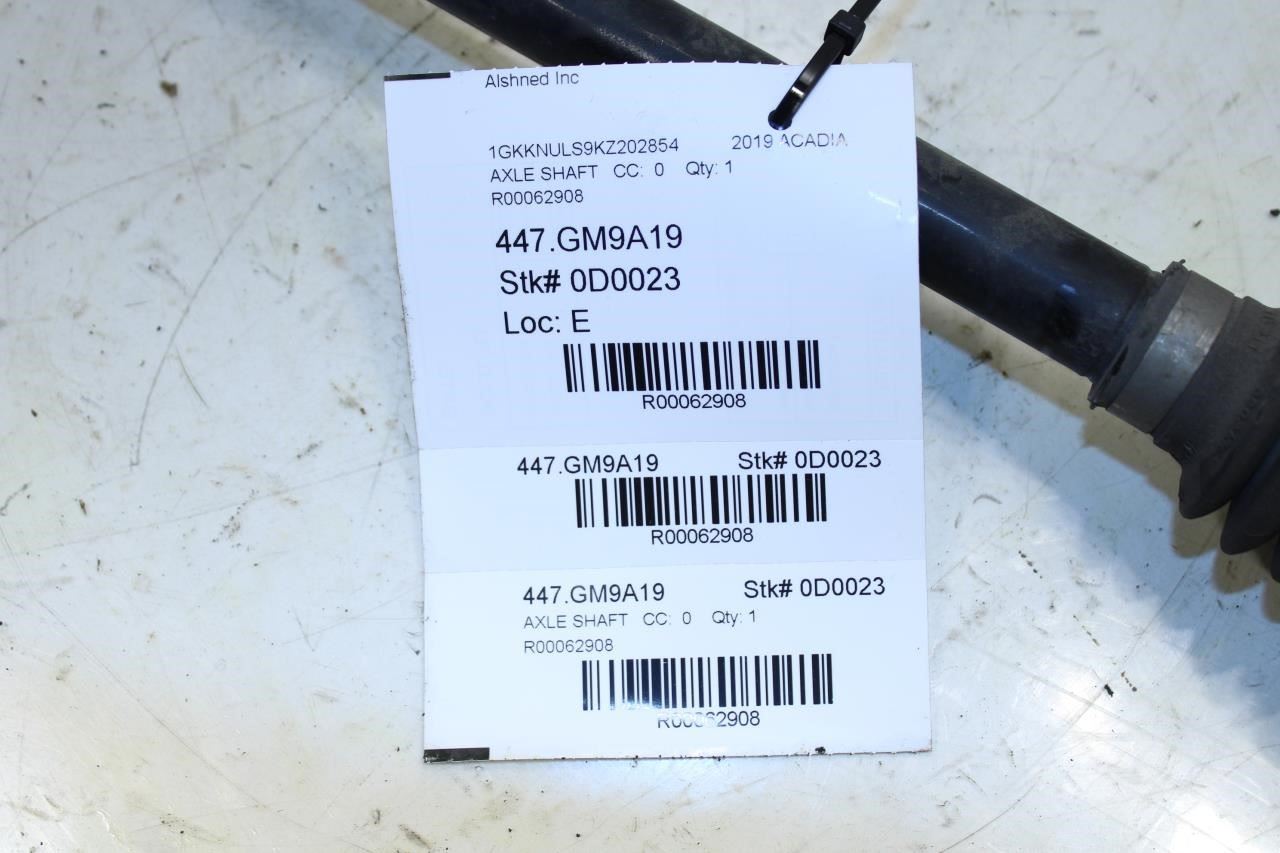 17-2023 GMC Acadia SLT-1 AWD Rear Left Driver Side CV Axle Drive Shaft 85150637 - Alshned Auto Parts
