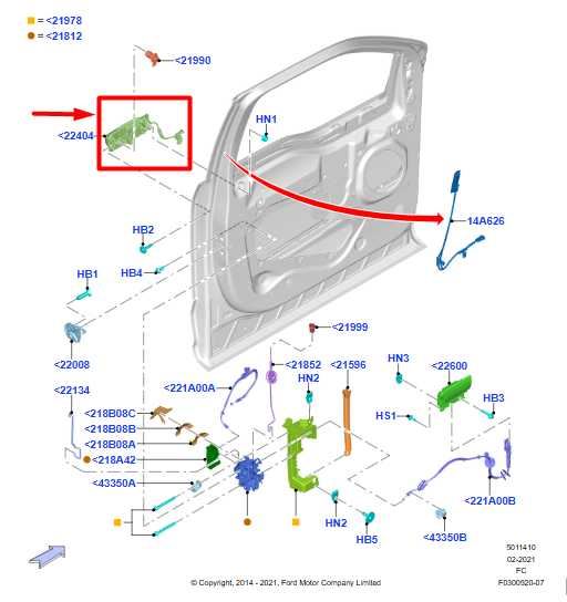 2015-20 Ford F150 Platinum Front RH Side Door Exterior Handle FL34-1522400-A OEM - Alshned Auto Parts
