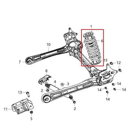 2012-2019 Dodge Grand Caravan GT Rear Right and Left Driver Side Coil Spring Set - Alshned Auto Parts