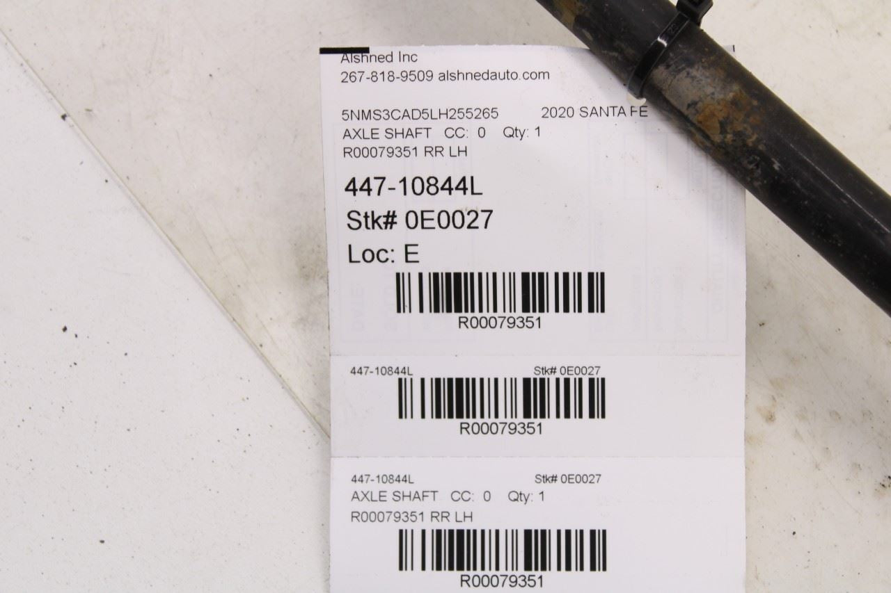 2019-20 Hyundai Santa Fe SEL AWD Rear Left Driver Side CV Axle Drive Half Shaft - Alshned Auto Parts