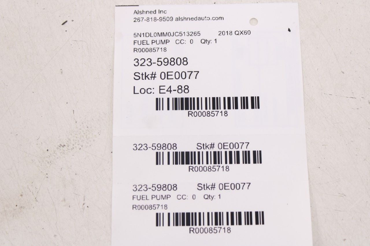 2016-2020 Infiniti QX60 3.5L In Tank Fuel Pump Assembly 17040-9PJ0A OEM13