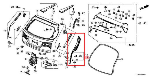 14-20 Acura MDX Advance Rear Right and Left Side Liftgate Anti Pinch Sensor Set - Alshned Auto Parts