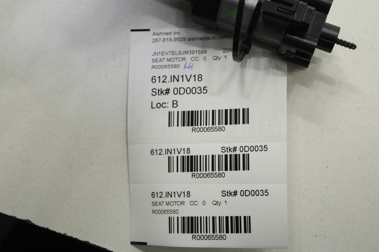 17-22 Infiniti Q60 Luxe Front Driver Left Side Seat Track Motor 87671-5C10A OEM - Alshned Auto Parts
