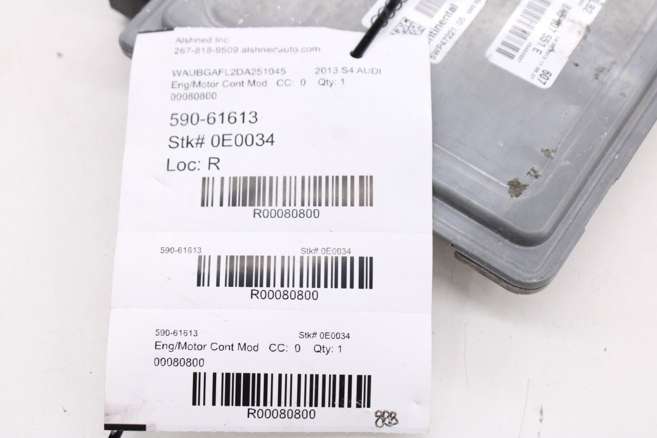 2013 Audi S4 Premium Plus 3.0L Engine Computer Control Module ECU ECM 8K5907551E14