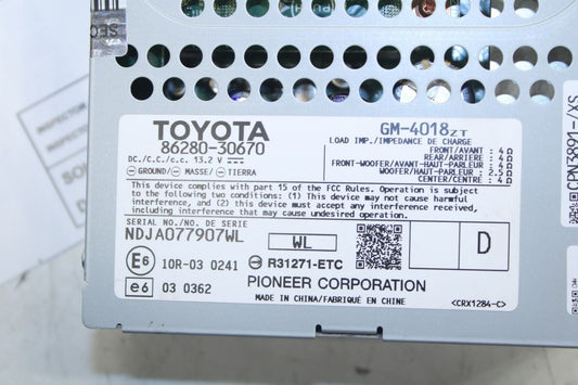 2013-2014 Lexus GS350 Pioneer Stereo Amplifier Amp 86280-30670 OEM - Alshned Auto Parts