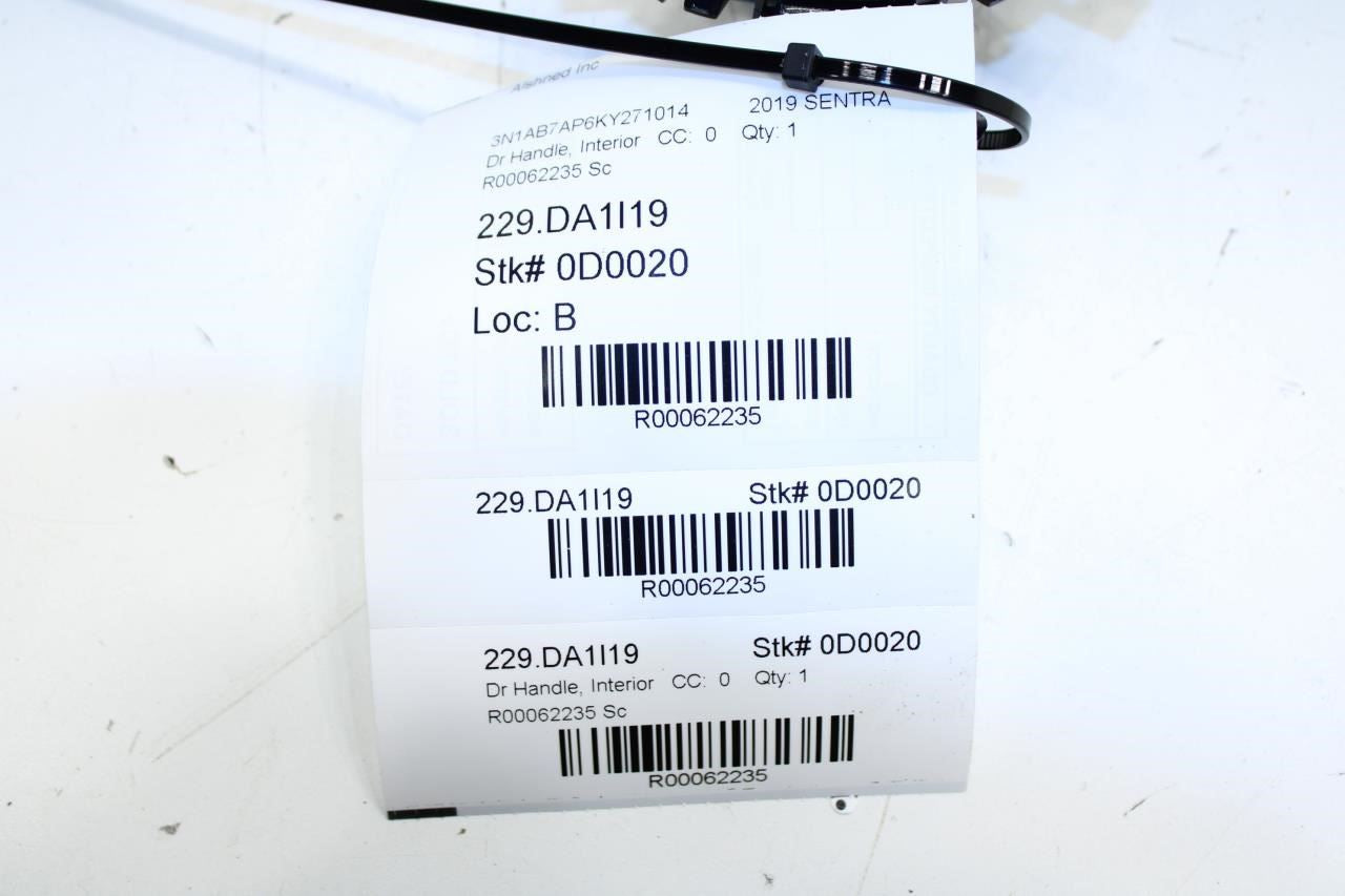 2013-2019 Nissan Sentra SV Front Right Side Door Interior Handle 80670-3SG0C OEM - Alshned Auto Parts