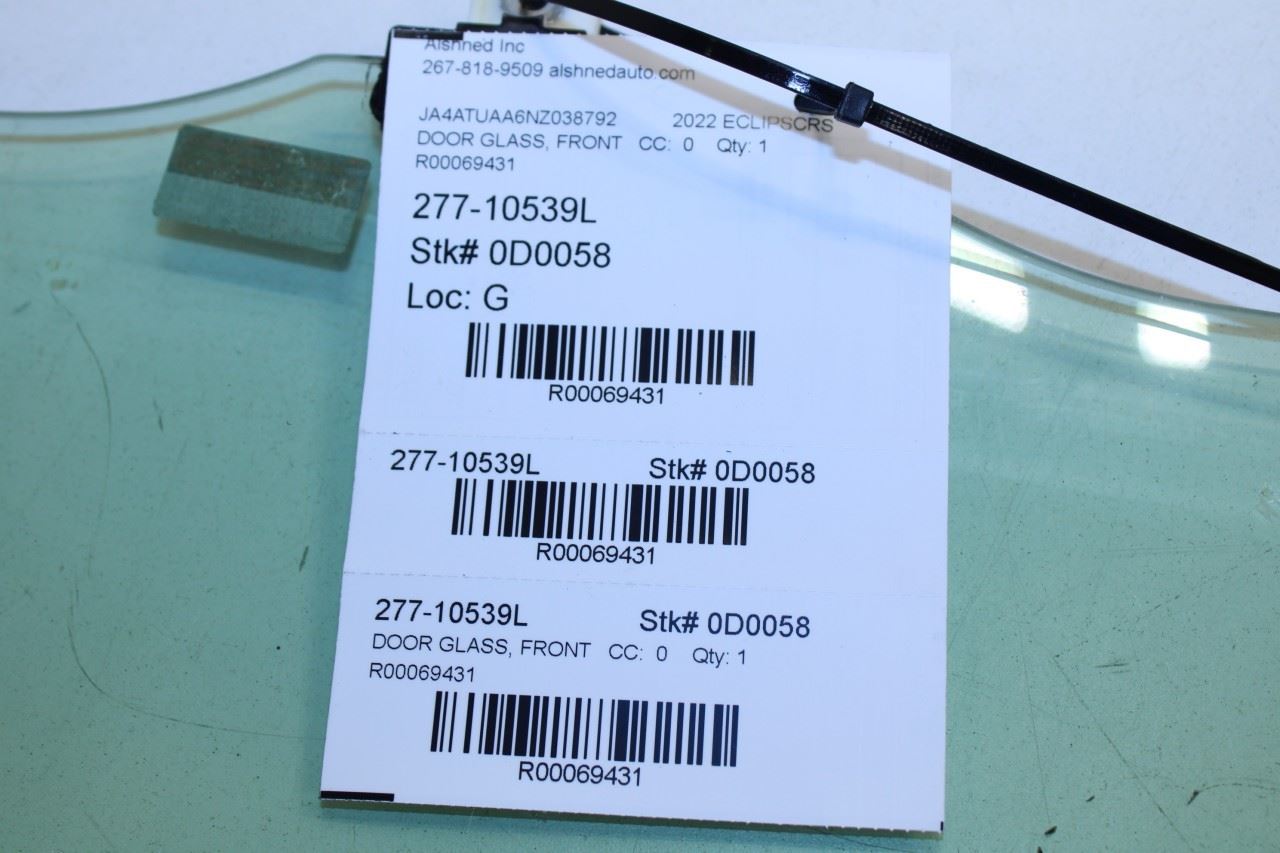 2018-2025 Mitsubishi Eclipse Cross ES Front Left Door Window Glass 5706A693 OEM - Alshned Auto Parts