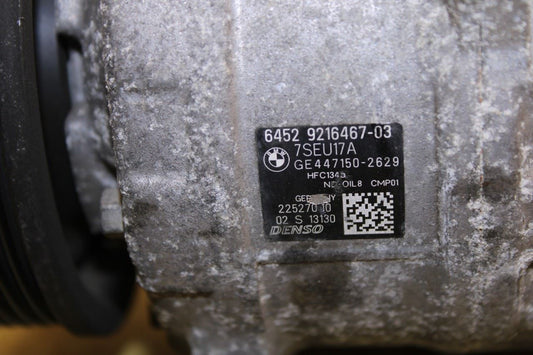 2013-2017 BMW X3 xDrive28i AC Air Conditioner Compressor 64-52-9-216-467 *ReaD* - Alshned Auto Parts
