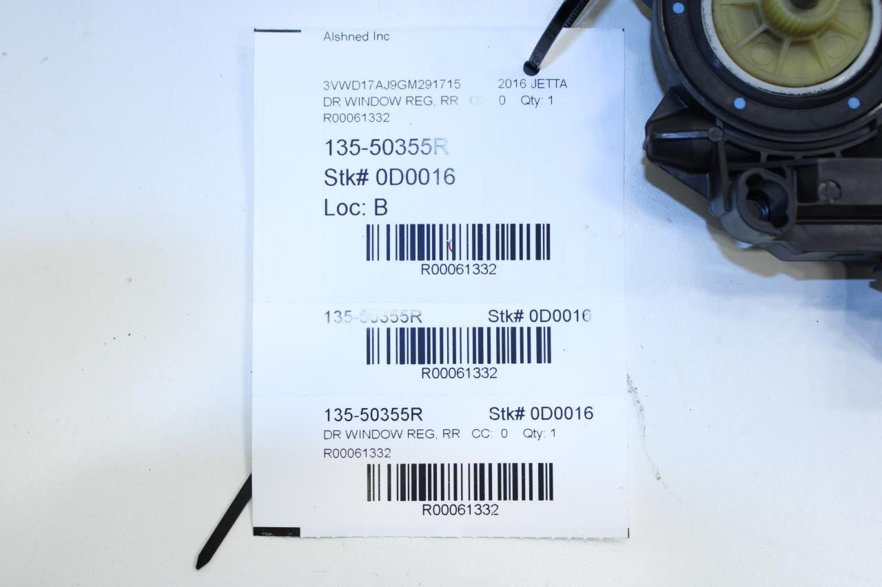 2011-18 Volkswagen Jetta Sport Rear Right Door Power Window Motor 6R0-959-812-M - Alshned Auto Parts