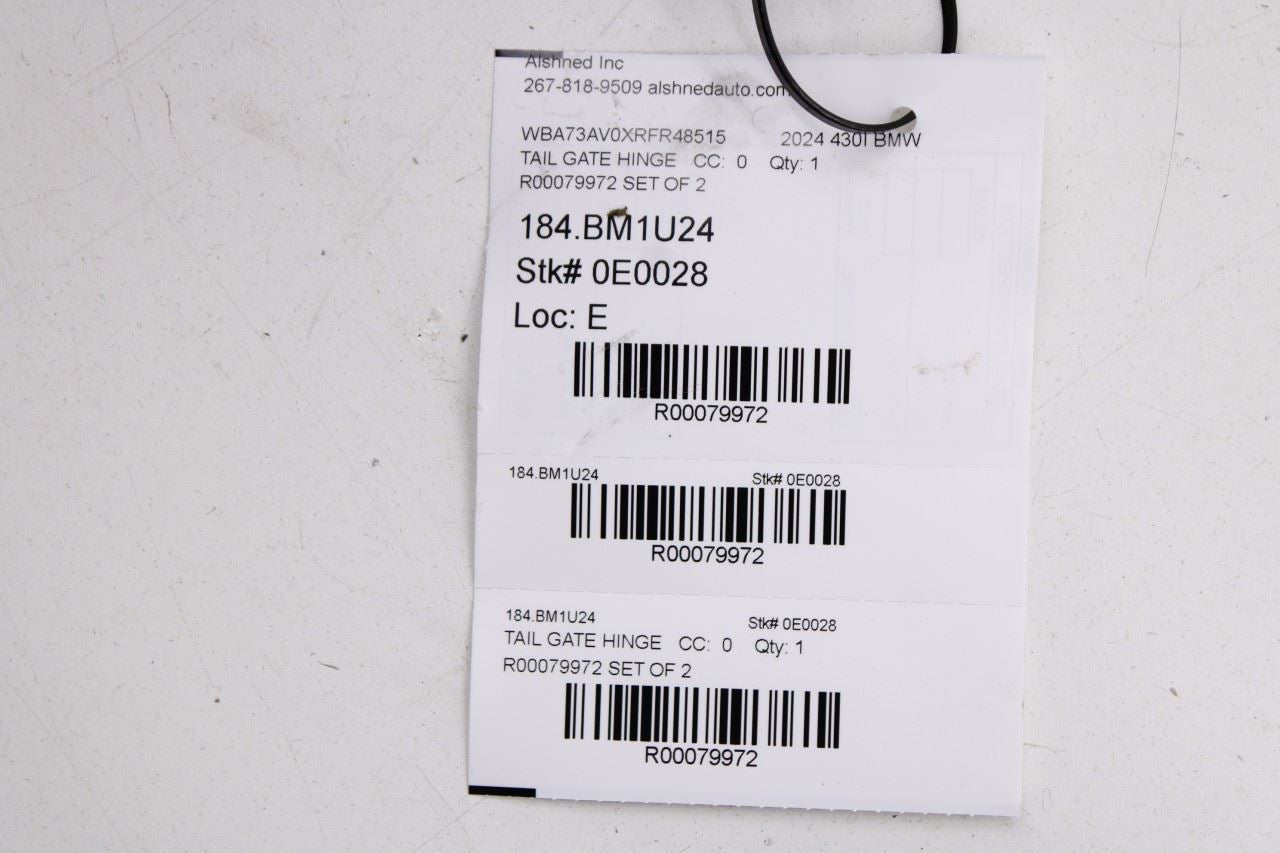 23-25 BMW 430i Gran Coupe xDrive Rear Liftgate Tailgate Right and Left Hinge Set - Alshned Auto Parts