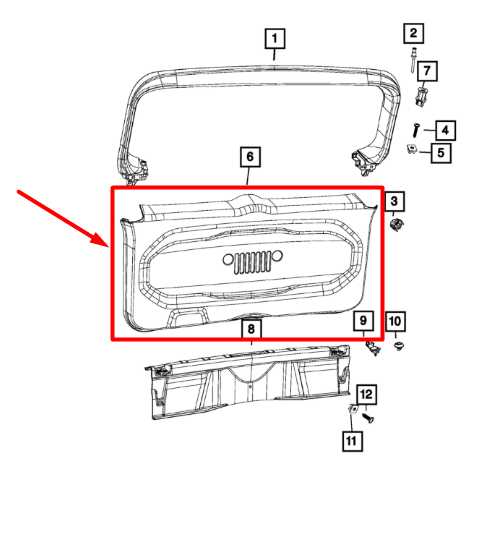 2015-2023 Jeep Renegade Liftgate Lower Trim Cover Panel 5VY06LXHAA OEM *ReaD* - Alshned Auto Parts