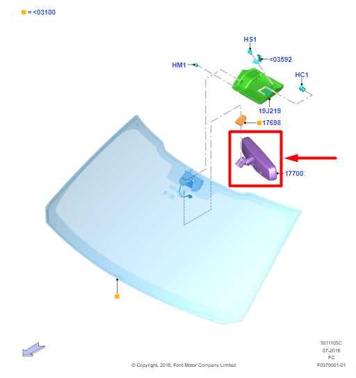 2018-2024 Ford F150 Interior Rear View Mirror FU5Z-17700-Q OEM - Alshned Auto Parts