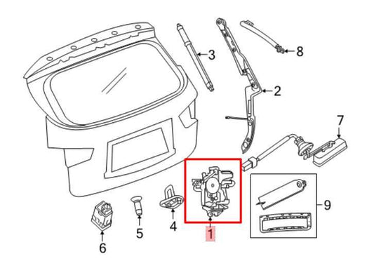 2013-2020 Nissan Pathfinder SV Rear Liftgate Lock Latch Actuator 90502-1AA0A OEM - Alshned Auto Parts