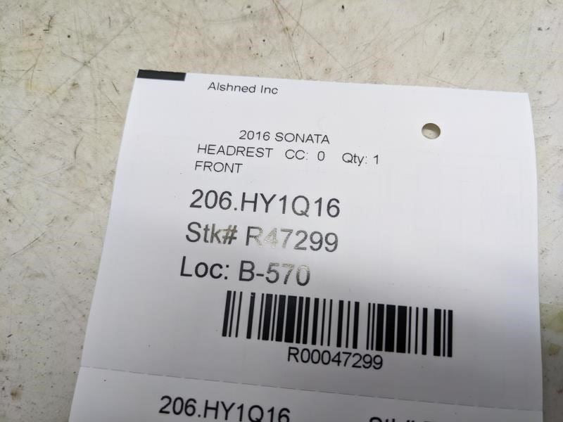 2015-2017 Hyundai Sonata FR Right/Left Seat Headrest Cloth 88700-C2000-SMH OEM - Alshned Auto Parts