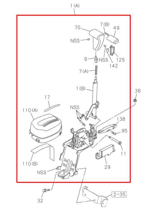 12-20 Isuzu NPR HD Automatic Transmission Gear Shifter Lever Knob 8-97416-314-0 - Alshned Auto Parts