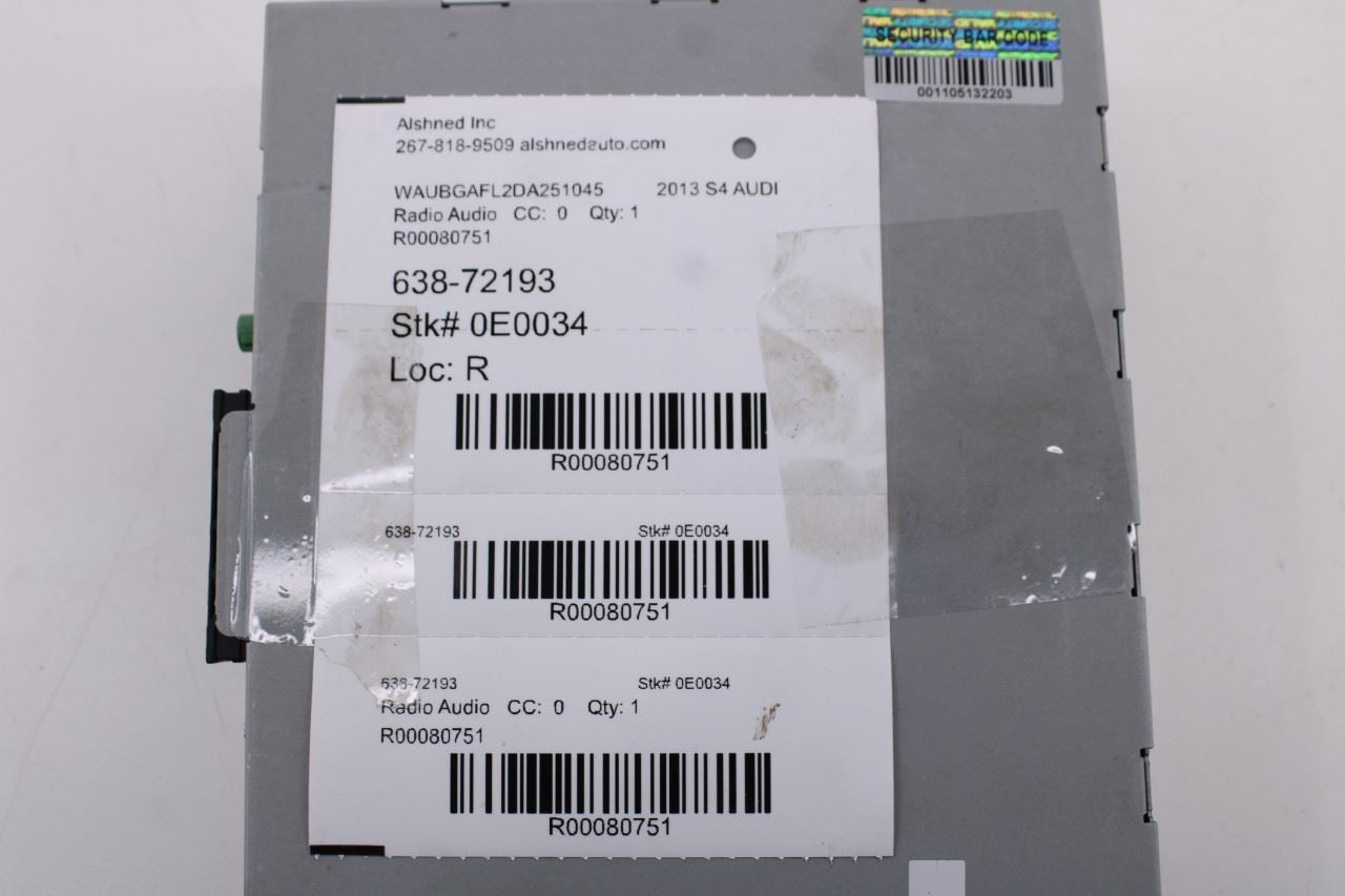 13-16 Audi S4 Premium Plus Harman Becker Satellite Radio Receiver 4G0-035-082-E12