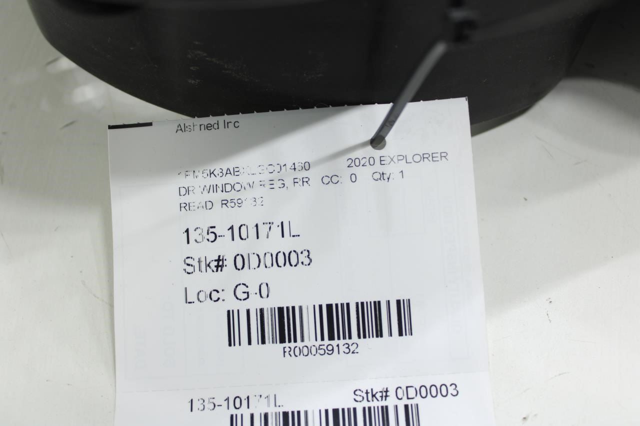 20-25 Ford Explorer RR LH Door Window Regulator w/ Carrier LB5Z-5827009-A *ReaD* - Alshned Auto Parts