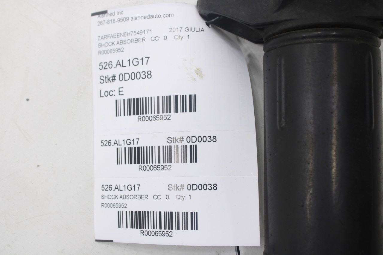 2017-19 Alfa Romeo Giulia Ti AWD 2.0L Rear Driver Left Side Shock Strut Absorber - Alshned Auto Parts