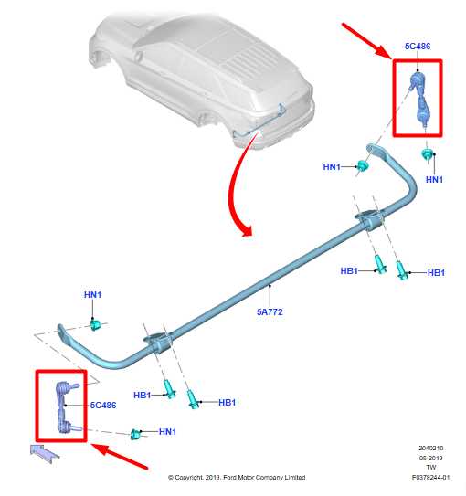 20-25 Ford Explorer RR RH and LH Stabilizer Sway Anti Roll Bar Links LB5C5D498AA - Alshned Auto Parts