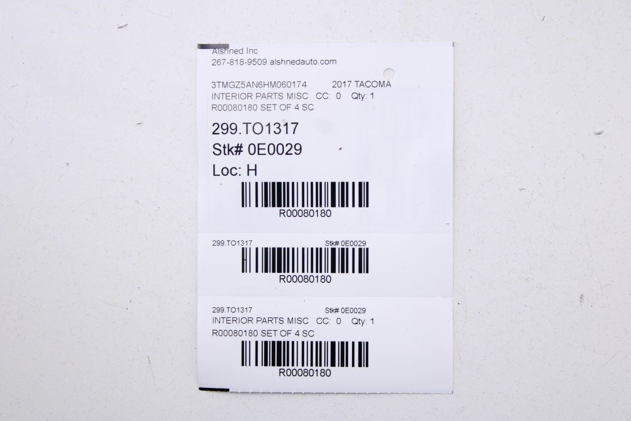 16-23 Toyota Tacoma Right and Left A-Pillar and Upper B-Pillar Trim 62211-04100 - Alshned Auto Parts