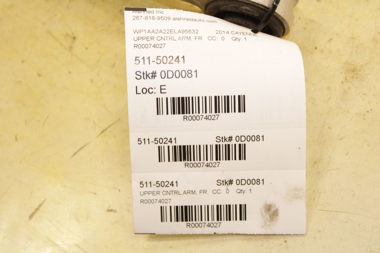 11-18 Porsche Cayenne Platinum AWD Front Suspension LH or RH Upper Control Arm - Alshned Auto Parts