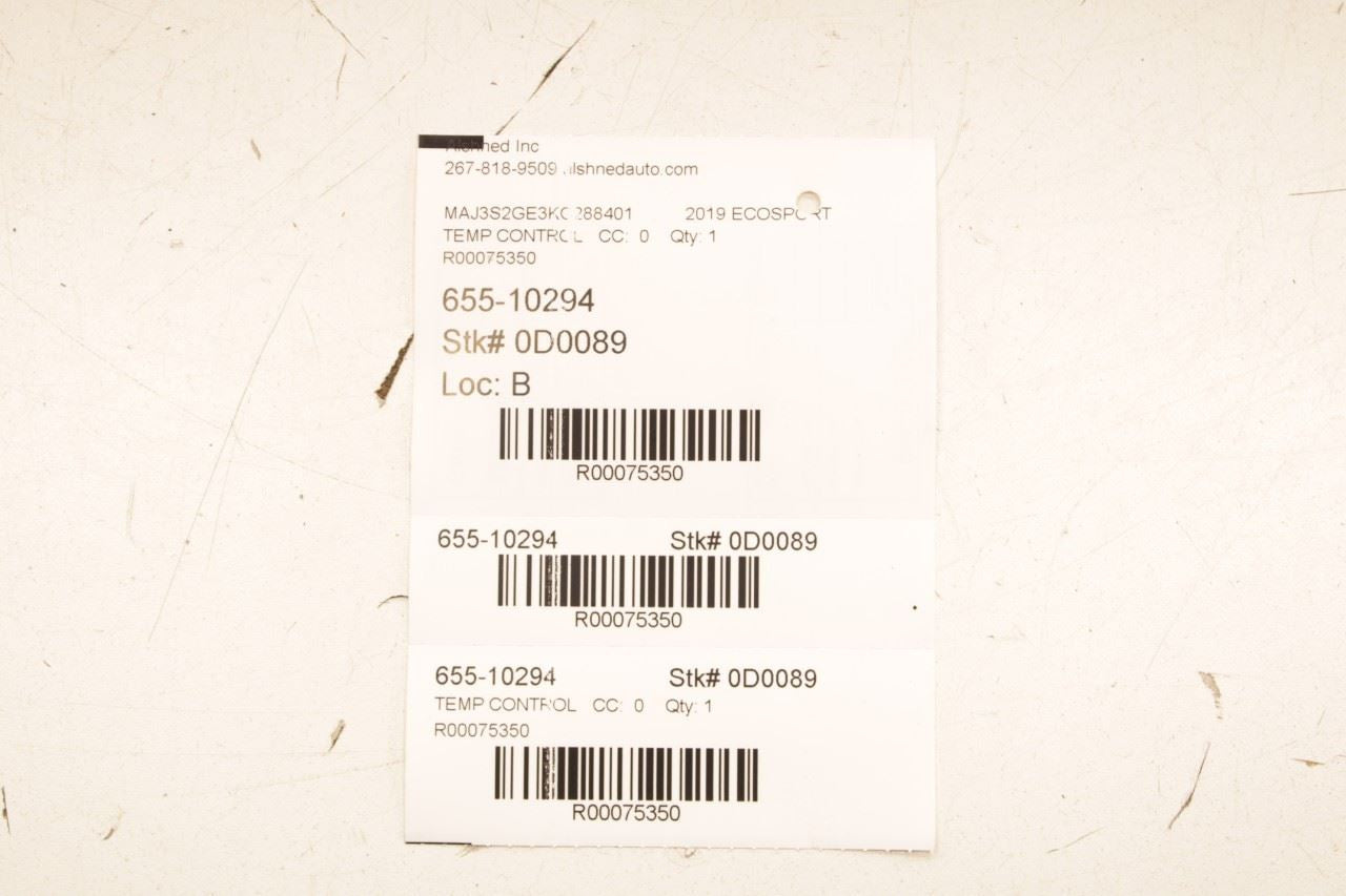 18-22 Ford Ecosport SE Dash AC Heater Temperature Climate Control Panel w/ Bezel - Alshned Auto Parts