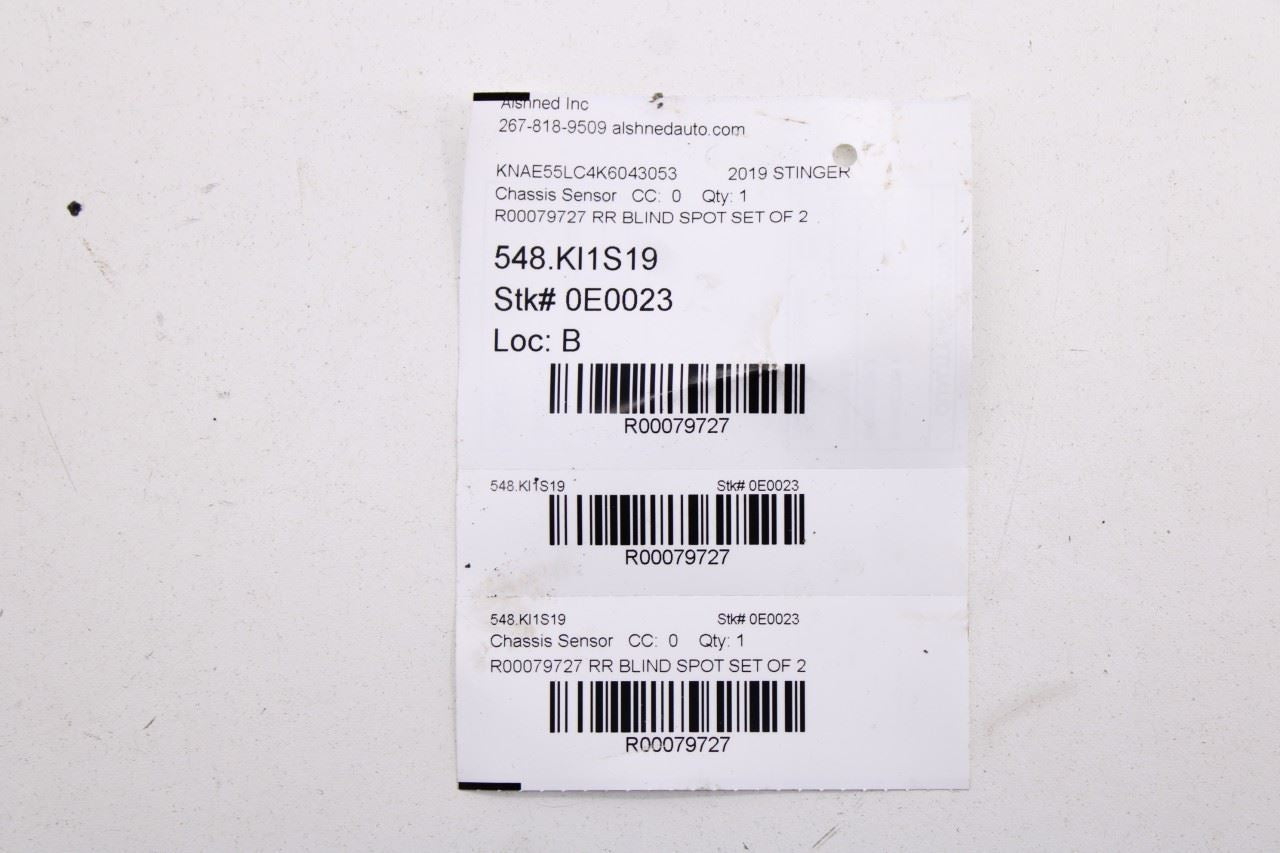 2018-2021 KIA Stinger GT2 AWD Rear Left and Right Blind Spot Radar Sensor Module - Alshned Auto Parts