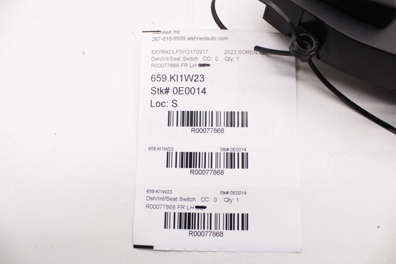 21-23 Kia Sorento X-Line SX Prestige Front Left Power Seat Switch 88070-P2020WK - Alshned Auto Parts