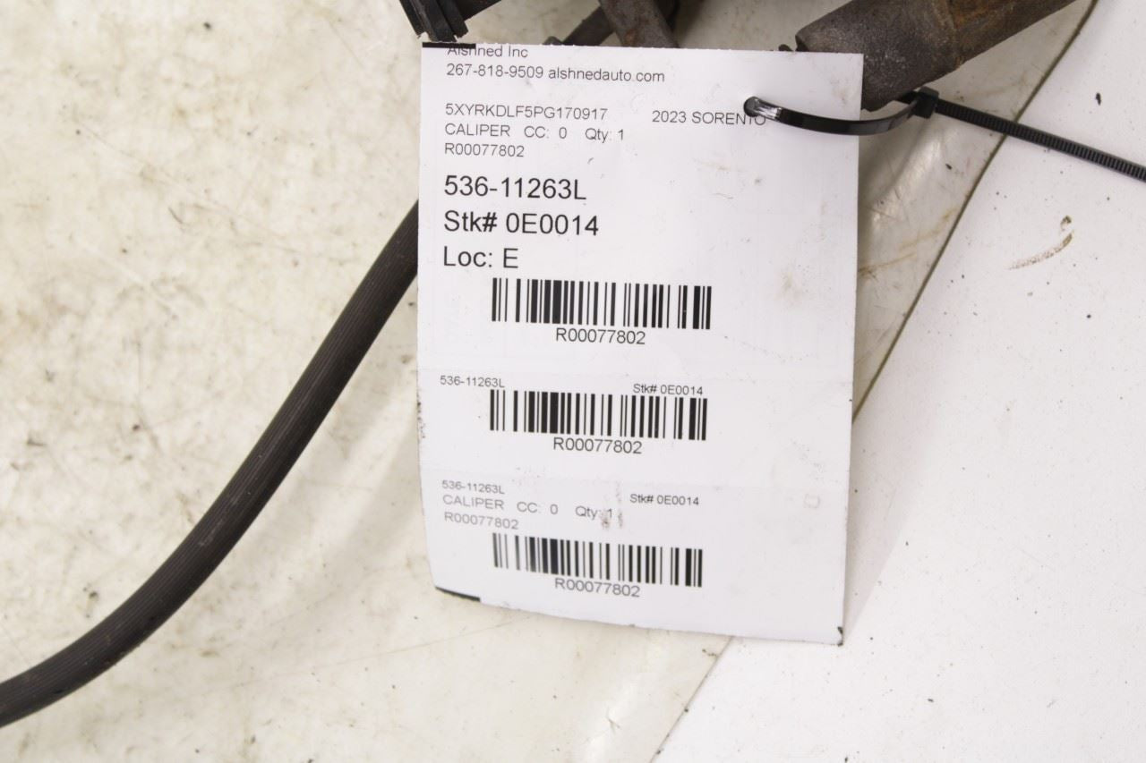 2021-23 Kia Sorento X-Line SX Prestige Rear Left Driver Side Brake Disc Caliper - Alshned Auto Parts