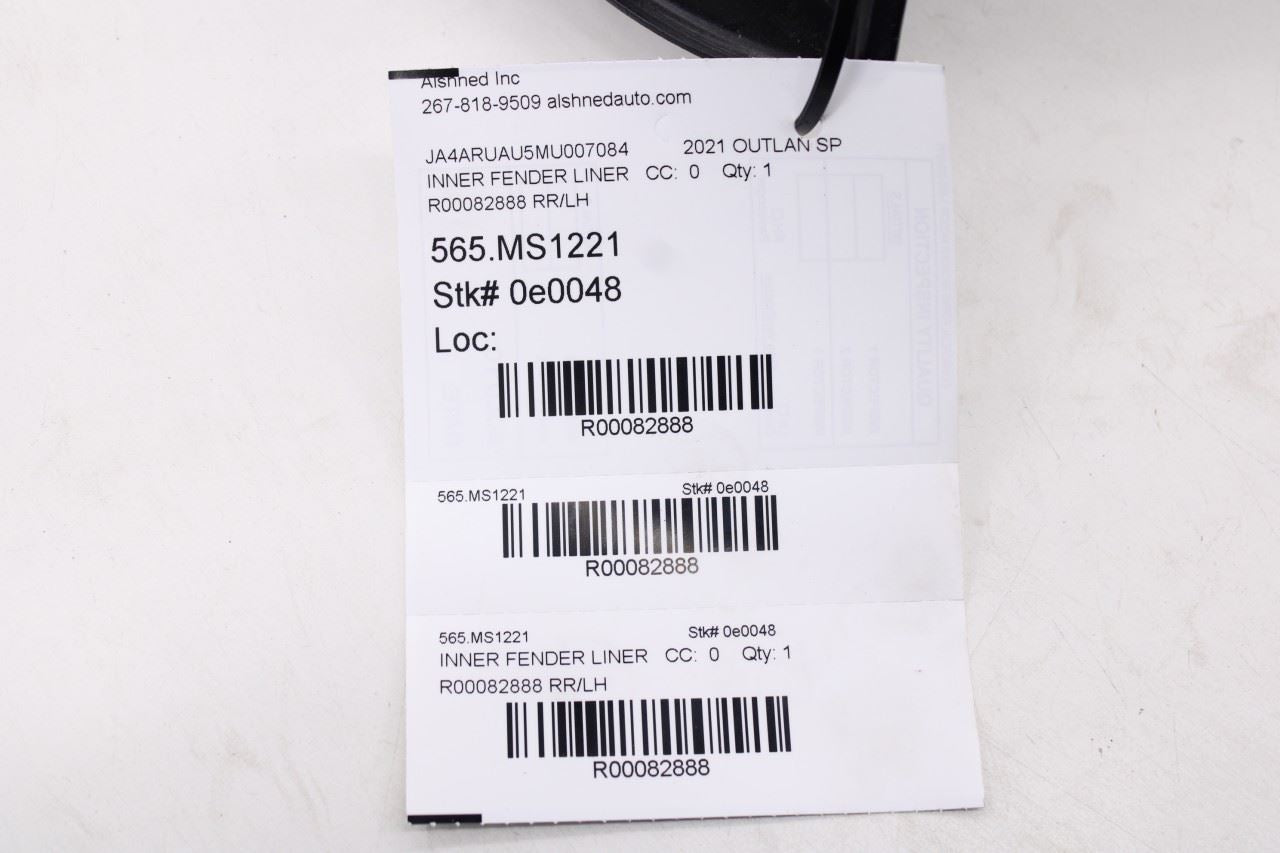 2011-2025 Mitsubishi Outlander Sport SE Rear Left Wheelhouse Liner Splash Shield10