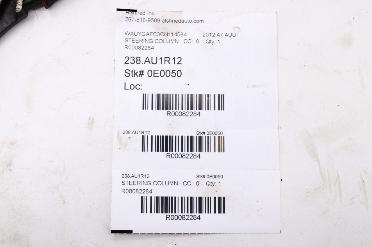 2012-2015 Audi A7 Premium 3.0L AWD Steering Column Assembly 4G0-419-506-AF OEM13